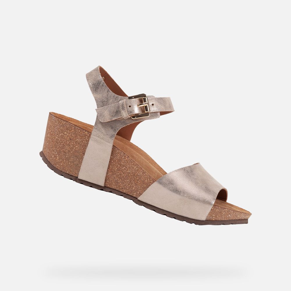 Geox Bayan Sandalet Altın - Diantha - DCY-507239